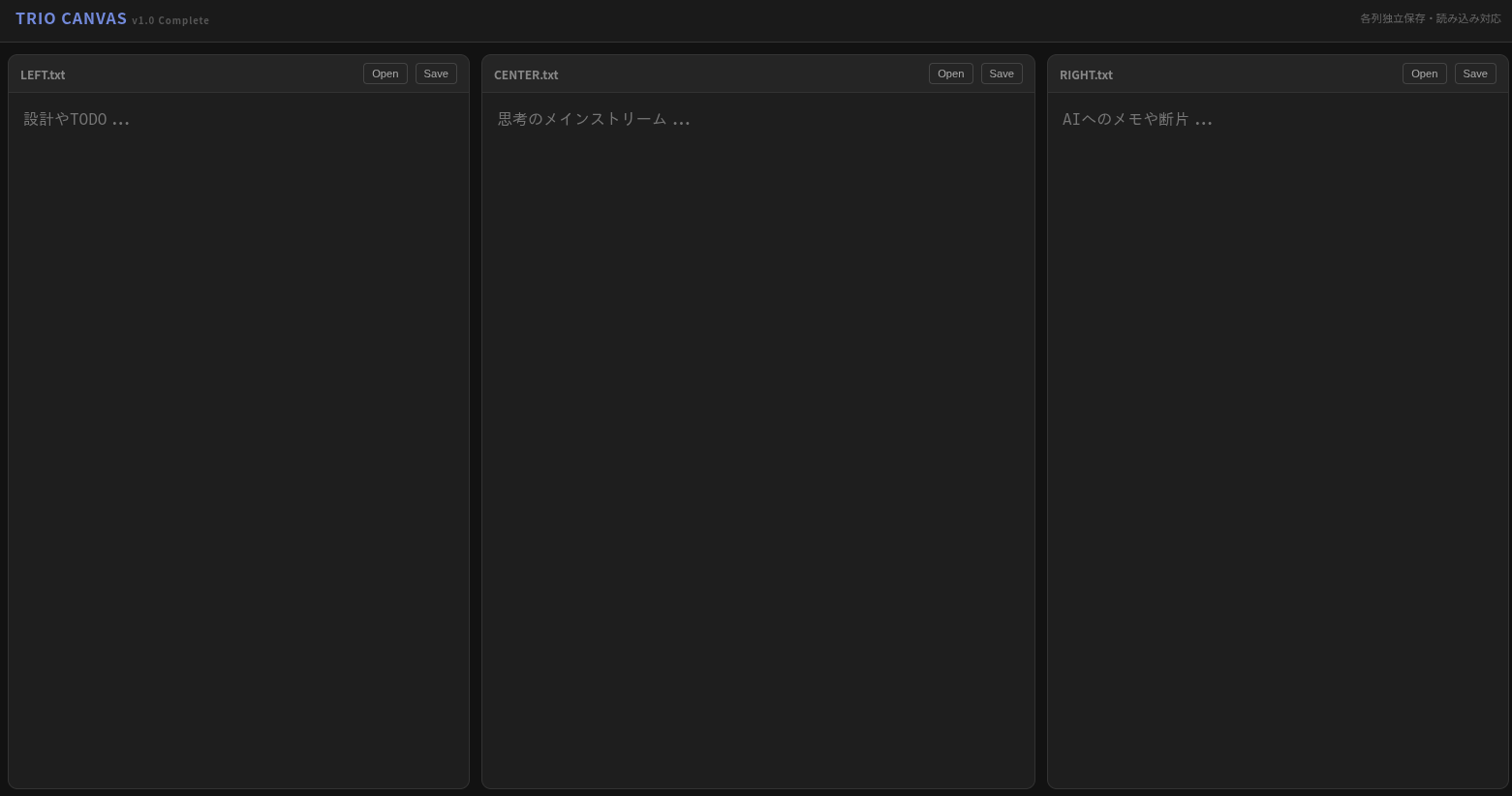 TRIO CANVAS